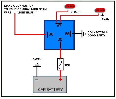 denso relay  pin wiring diagram