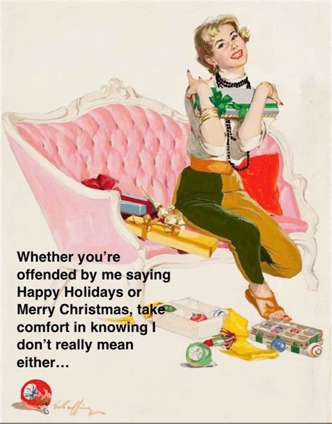 funny holiday card amusing retro sarcastic
