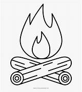 Campfire Fire Coloring Camp Drawing Line Clipart Clip Book Bonfire Transparent Clipartkey sketch template