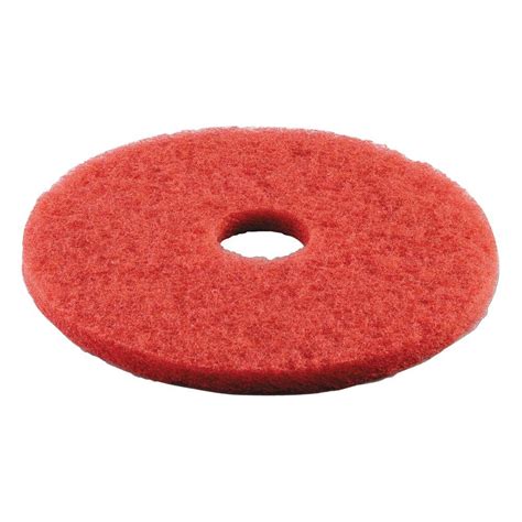 premiere pads    standard buffing red floor pad case   bwkred  home depot