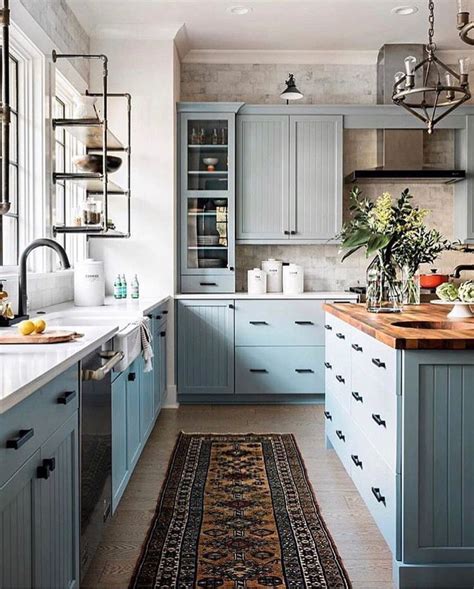 inspiredlivingspaces thewelldressedhouse light blue cabinets