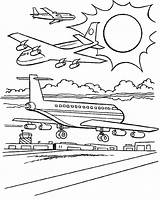 Coloring Pages Getdrawings Aviation sketch template