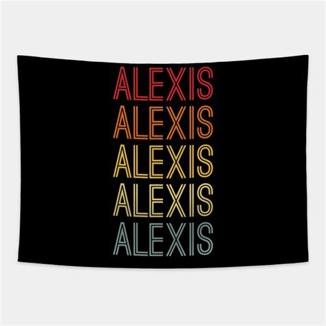 alexis name vintage retro t named alexis alexis tapestry teepublic