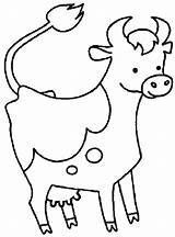 Cow Coloring Pages Cartoon Printable Kids sketch template
