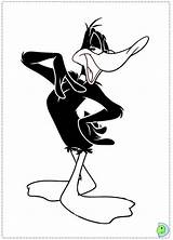 Coloring Pages Daffy Duck Bugs Dinokids Looney Tunes Print Cartoons Close sketch template