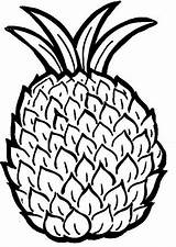 Pineapple Coloring Pages Kids Printable sketch template