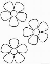 Coloring Pages Flower Flowers Small Sheets Printable Choose Board sketch template