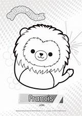 Squishmallows Coloring Pages Francis Printable Kids sketch template