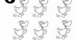 Laying Geese Coloring sketch template