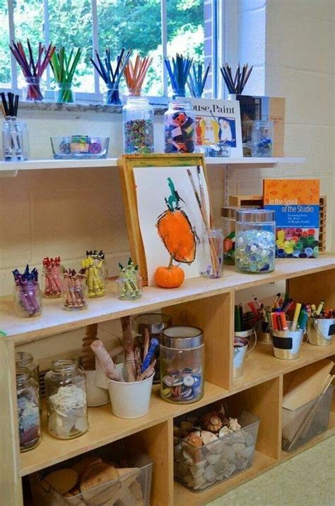 art area kindergarten spaces pinterest   artworks  classroom