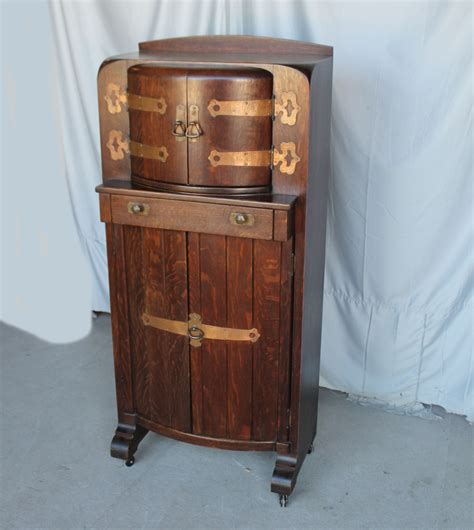 bargain johns antiques mission oak liquor cabinet cellerate