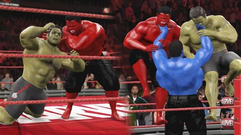 Hulk Vs Red Hulk And Blue Hulk Returns Wwe 2k16 Epic