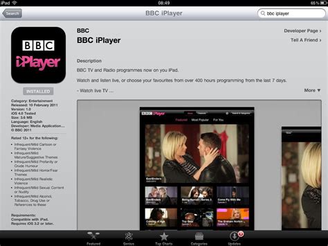 Bbc Iplayer On Ipad More Features Hands On Bbc Iplayer For Ipad