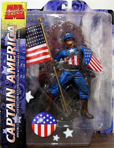 Captain America Action Figure Marvel Select Ww Ii