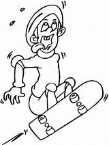 Coloring Pages Skateboarding Choose Board sketch template