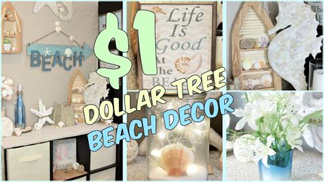 dollar tree beach home decor ideas youtube