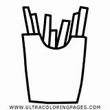 Papas Fritas Colorare Fritte Patatine Disegni Coloring Fries Ultracoloringpages sketch template