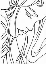 Traceable Drawings Drawing Painting Simple Woman Sherpa Face Traceables Sketch Glass Easy Acrylic Canvas Sketches Patterns Pages Anderson Angela Stained sketch template