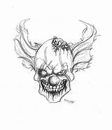 Easy Clown Scary Drawing Evil Draw Skull Clowns Creepy Zombie Drawings Coloring Gangster Pages Way Clipart Horror Getdrawings Crown Insane sketch template
