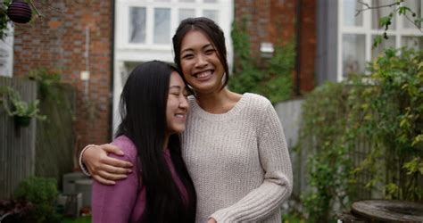 Asian Lesbian Couple Get A Key To Their New Home Shot On