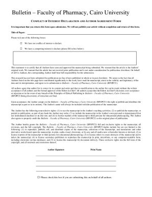 conflict  interest form elsevier fill  sign printable template