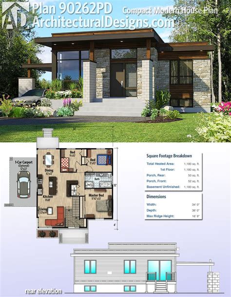 modern house plans images  pinterest