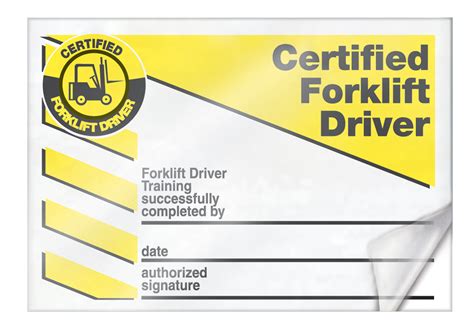 forklift certification cards forklift industrial truck traffic