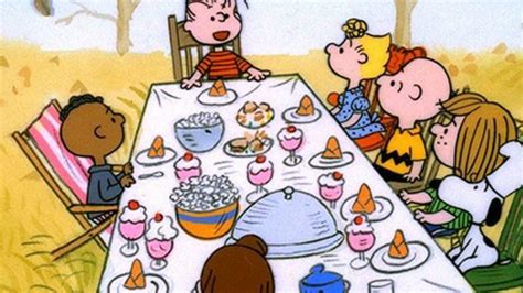 charlie brown cartoon labelled racist over depiction of thanksgiving dinner the independent