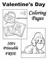 Coloring Pages Valentine Cards Valentines Color Card Printable sketch template