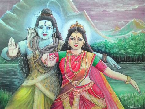 Buy Shiv Parvati Painting At Lowest Price By