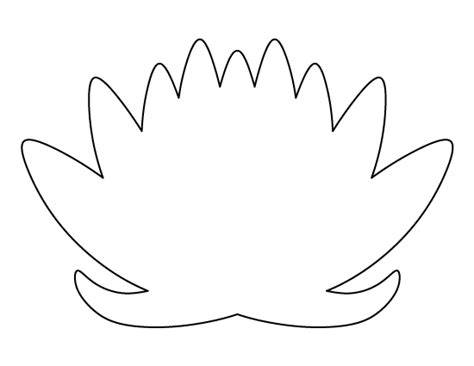 printable lotus flower template