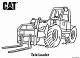 Loader Chantier Engin Tele Caterpillar Imprimer Skid Backhoe Excavator Eskavator Mewarnai sketch template