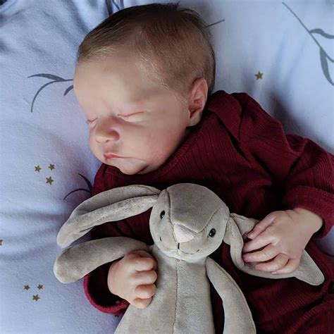 adorable susan sleeping miniature silicone reborn baby handsome boys   real