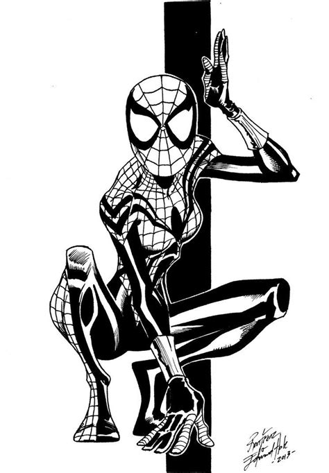 spider girl coloring pages  girls spider verse amazing spider