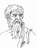 Aristotle Heraclitus sketch template