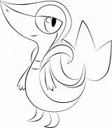Snivy Coloring Pages Lineart Getcolorings Deviantart Color sketch template