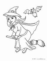 Coloring Witch Pages Printable Witches Kids Preschool Cute Halloween Little Color Letscolorit Getcolorings Kindergarten Worksheets Print sketch template