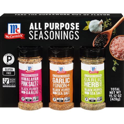 mccormick  purpose seasonings variety pack  pack  oz