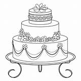 Cake Drawing Piece Birthday Coloring Digital Cakes Pencil Wedding Sketch Pages Detail Crafts Clip Sheets Getdrawings Stamp Kids Visit Balloon sketch template