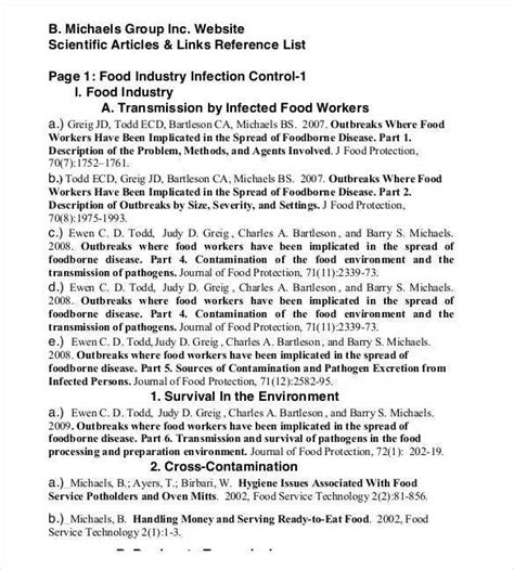 reference list template  google docs word apple pages