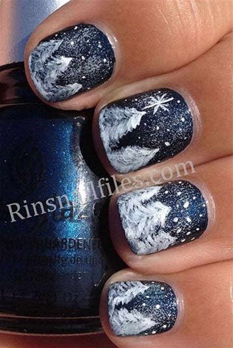 winter inspired nail designs    beautiful  freshly fallen snow
