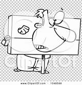 Clip Stocks Punished Outline Guy Being Illustration Cartoon Rf Royalty Toonaday sketch template