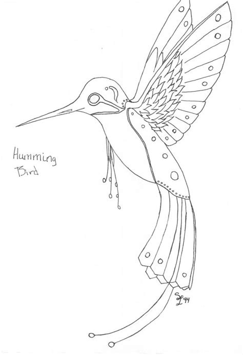outline   hummingbird  azzeys blizzy days  deviantart