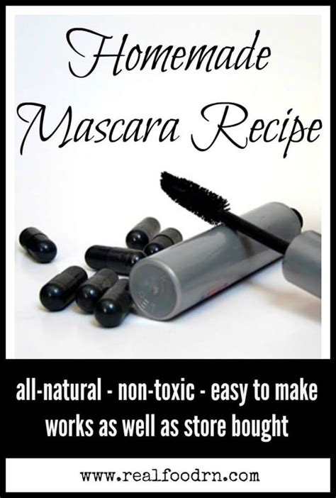 Easy Homemade Mascara Recipe Real Food Rn