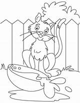 Pages Coloring Cat Naughty Board Colouring Choose Bestcoloringpages sketch template