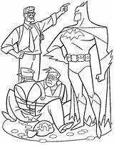 Batman Coloring Pages Printable Caught Thieves Two Categories sketch template