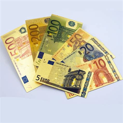 pcs herdenkingsmunt notities  vergulde dollar euro nep geld hoge kwaliteit geschenken