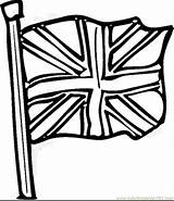 Coloring Flags Pages Flag British Popular sketch template