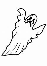 Ghost Coloring Printable Large sketch template