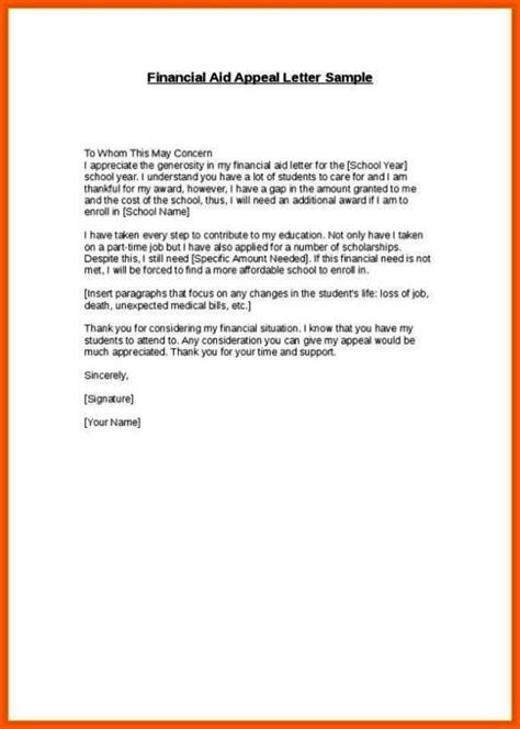 financial aid appeal letter  reinstatement thankyou letter